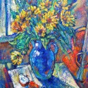 Still Life with Blue Pitcher